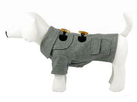 Military Static Rivited Fashion Collared Wool Pet Coat - Apollo's Corner