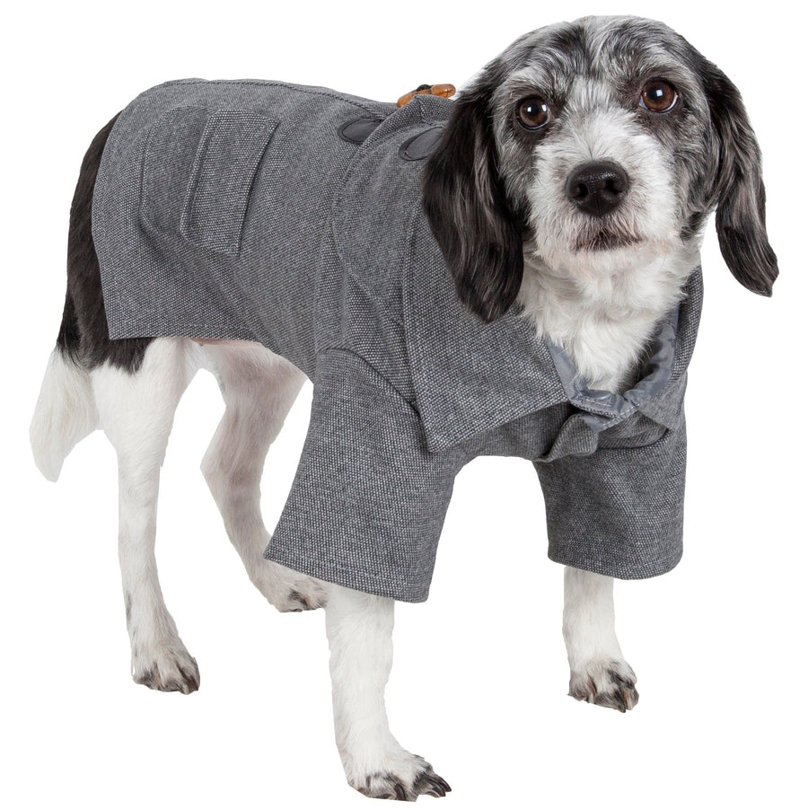 Military Static Rivited Fashion Collared Wool Pet Coat - Apollo's Corner