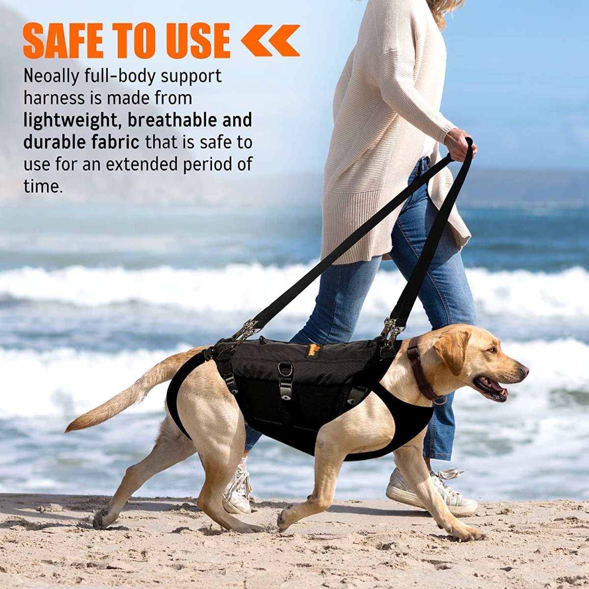 NeoAlly 5-in-1 Full-Body Dog Lift Harness — Mobility Support