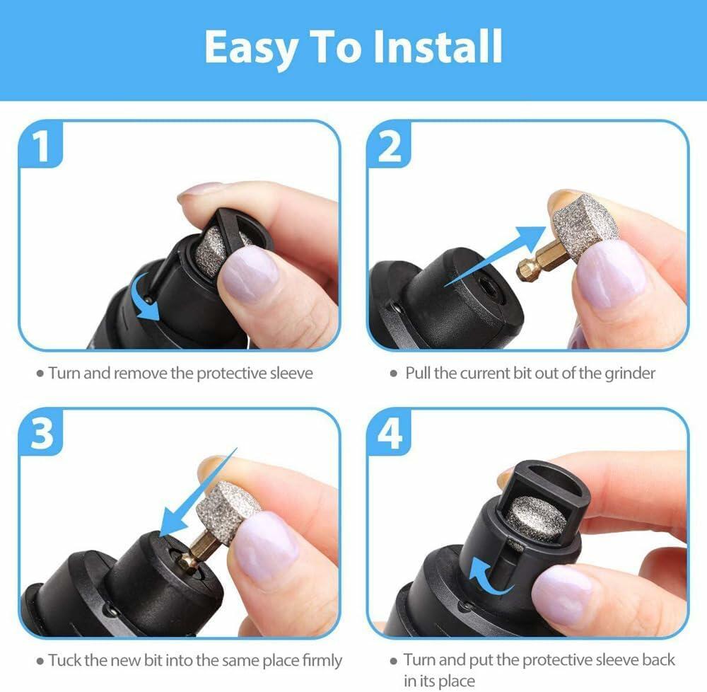 QuietPaw Rechargeable Nail Grinder — Low-Noise Trimming for Anxious Dogs