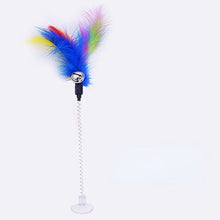 pack of 3 Bell feather cat stick pet cat toy rabbit hair cat stick sucker spring feather cat toy - Apollo's Corner