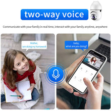 Pet camera E27 Surveillance Camera LED Light Bulb Socket 360° 2.4G WiFi Security Protection 1080P Spotlight Automatic Human Tracking - Apollo's Corner