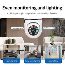 Pet camera E27 Surveillance Camera LED Light Bulb Socket 360° 2.4G WiFi Security Protection 1080P Spotlight Automatic Human Tracking - Apollo's Corner
