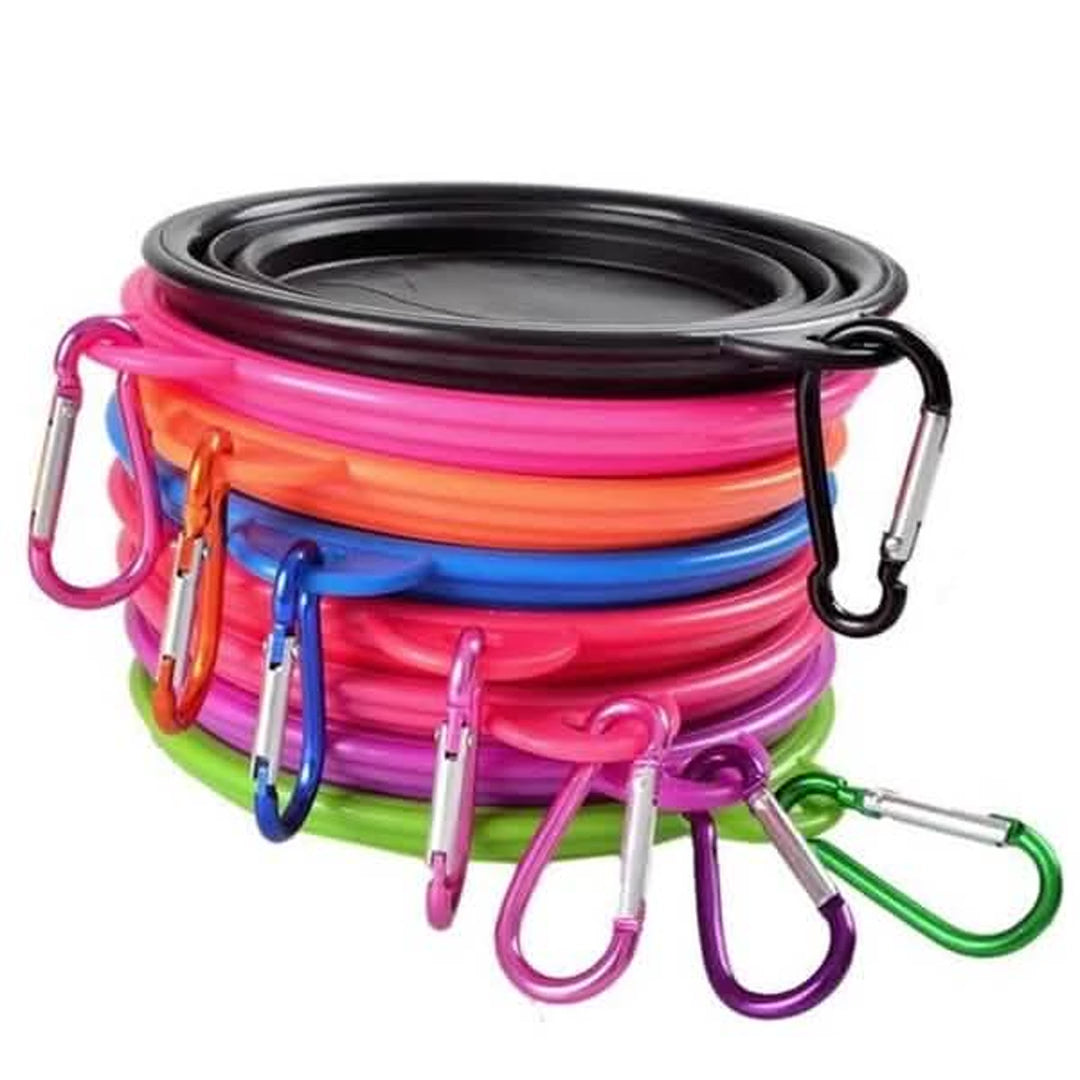 TrailBowl Collapsible Travel Bowls (2-Pack) — Food & Water for Walks & Road Trips — product video