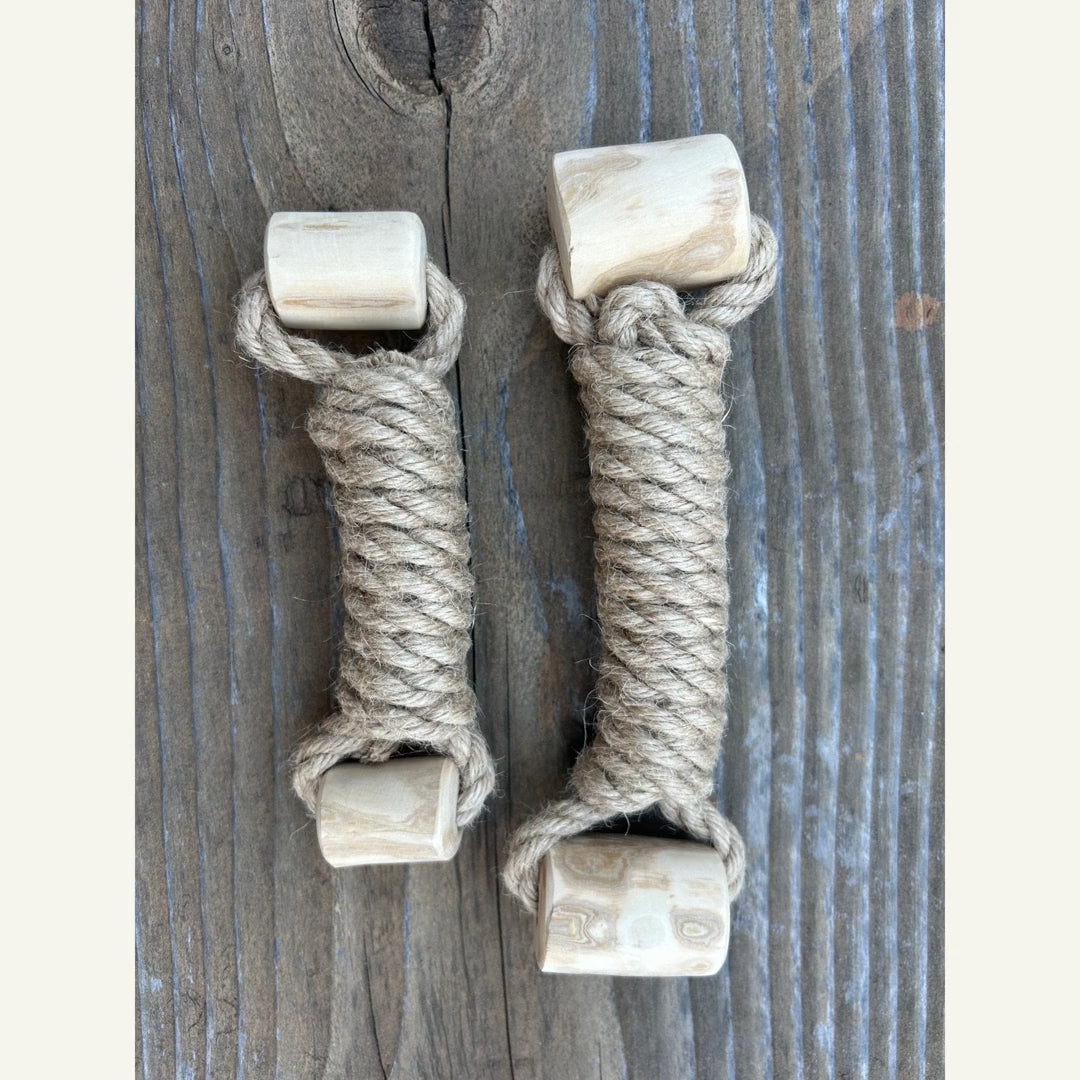 Hemp Rope + Coffee Wood Dog Toy — product video
