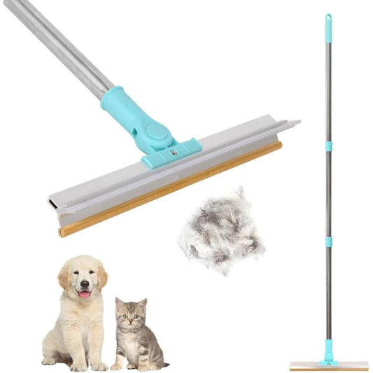 GlidePro Extendable Pet Hair Remover - Adjustable Long Handle Reusable Fur Broom