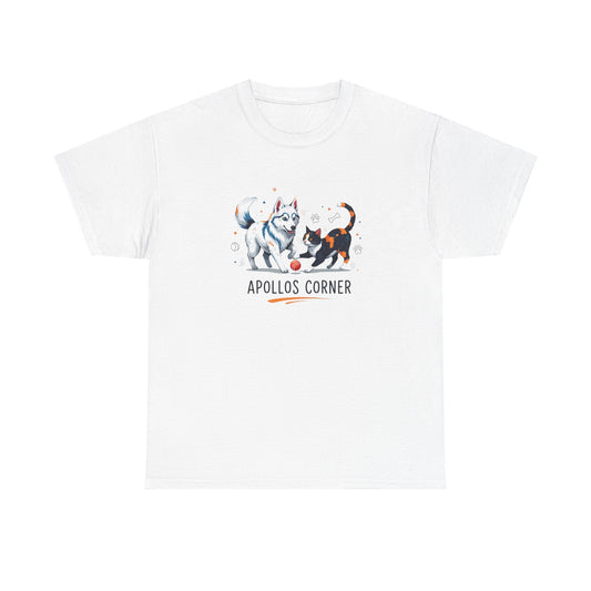 Sister Love Dog and Cat Graphic Unisex T-Shirt - Pet Lover Tee by Apollo's Corner