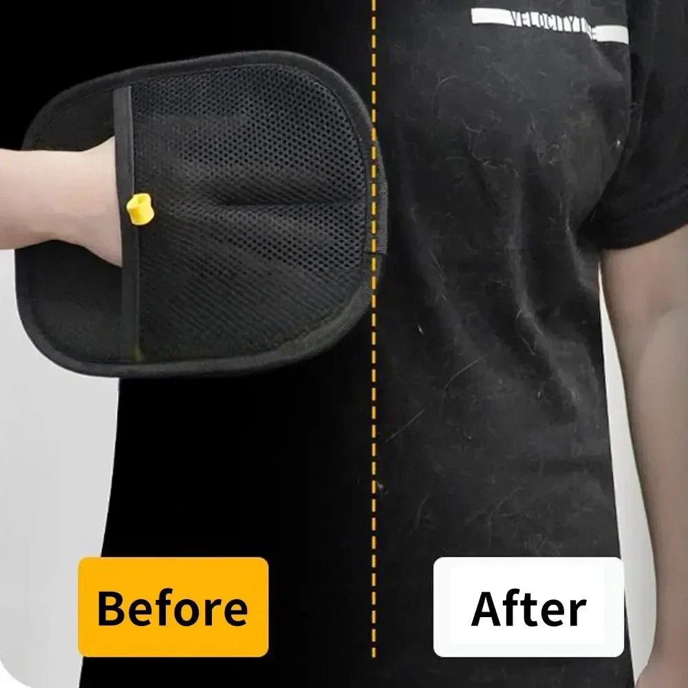 Grooming Mitt Pair — Static Hair-Removal Gloves for Cats & Dogs