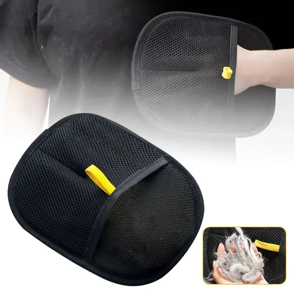 Grooming Mitt Pair — Static Hair-Removal Gloves for Cats & Dogs