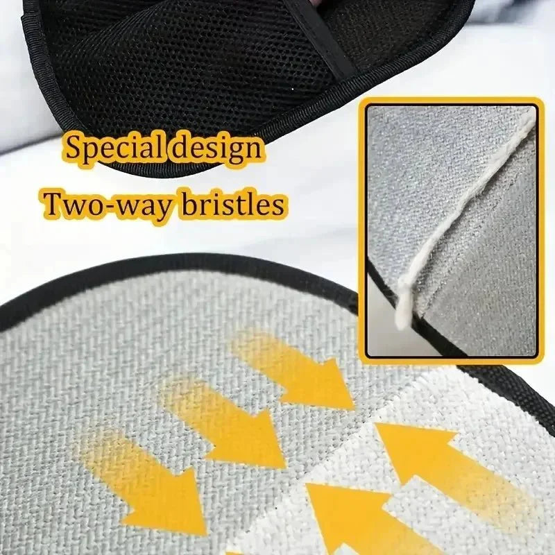 Grooming Mitt Pair — Static Hair-Removal Gloves for Cats & Dogs