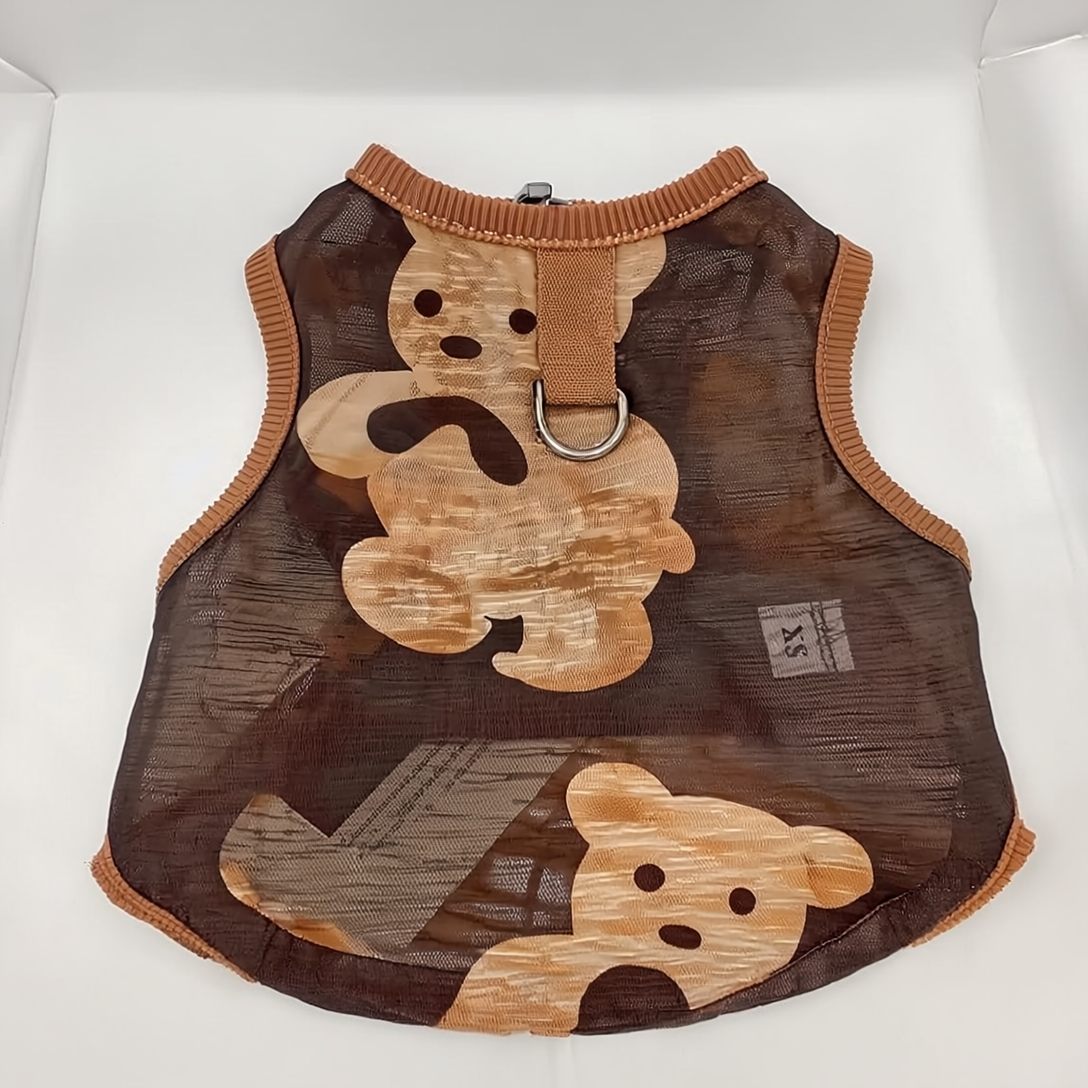 PlushPaws Bear Mesh Vest