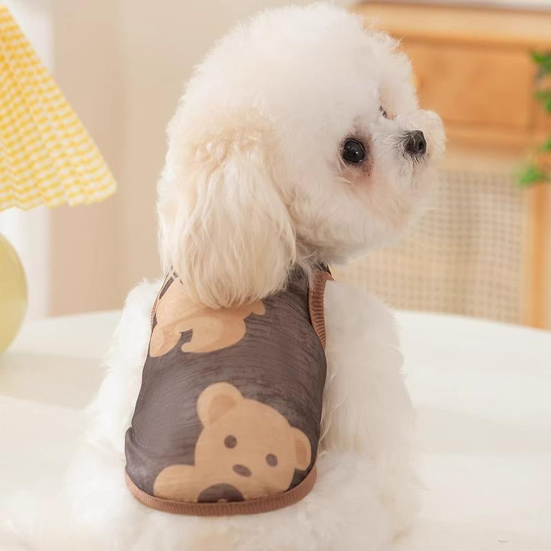 Stylish Breathable Mesh Bear Vest for Dogs - Perfect for Small to Large Breeds! - Apollo's Corner