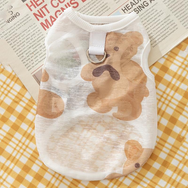 Stylish Breathable Mesh Bear Vest for Dogs - Perfect for Small to Large Breeds! - Apollo's Corner