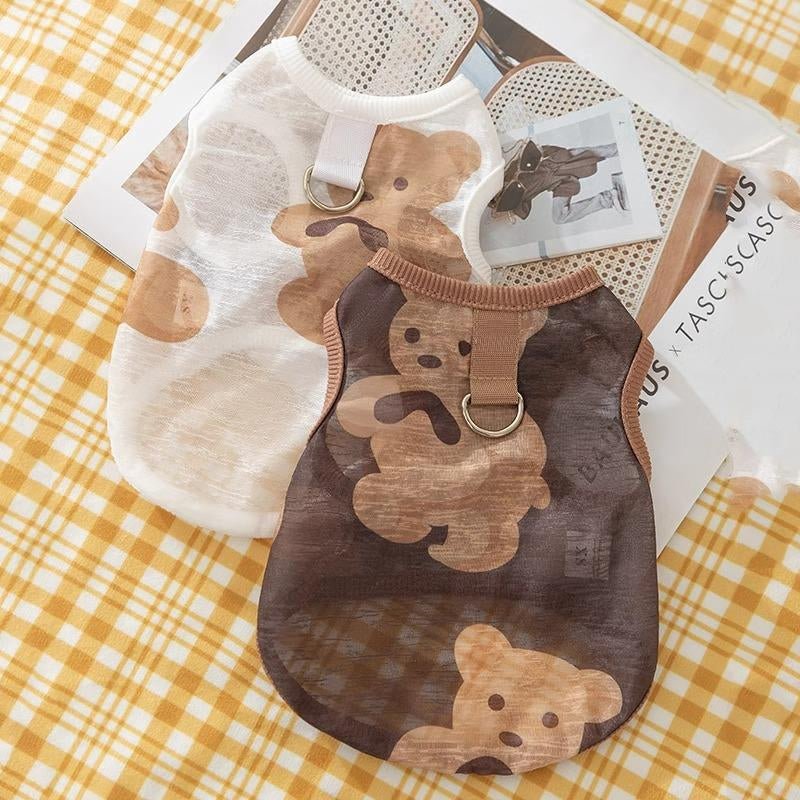 Stylish Breathable Mesh Bear Vest for Dogs - Perfect for Small to Large Breeds! - Apollo's Corner