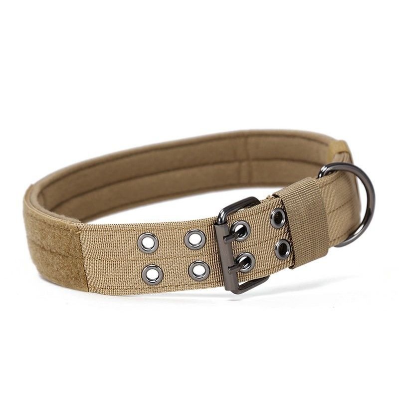Super strong large dog collar with D - Ring & Buckle Collars Medium sized dog Golden haired horse dog Fierce dog collar - Apollo's Corner