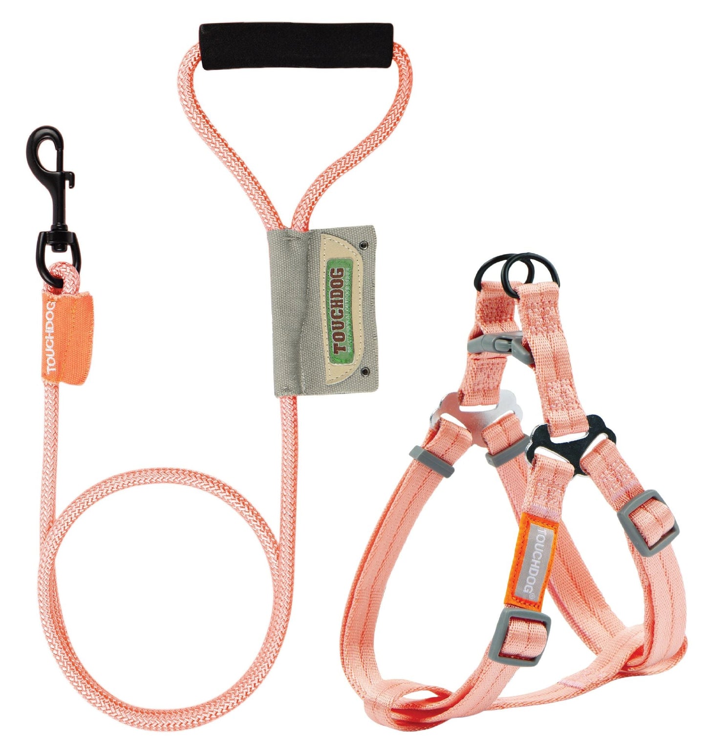 Touchdog 'Macaron' 2 - in - 1 Durable Nylon Dog Harness and Leash - Apollo's Corner